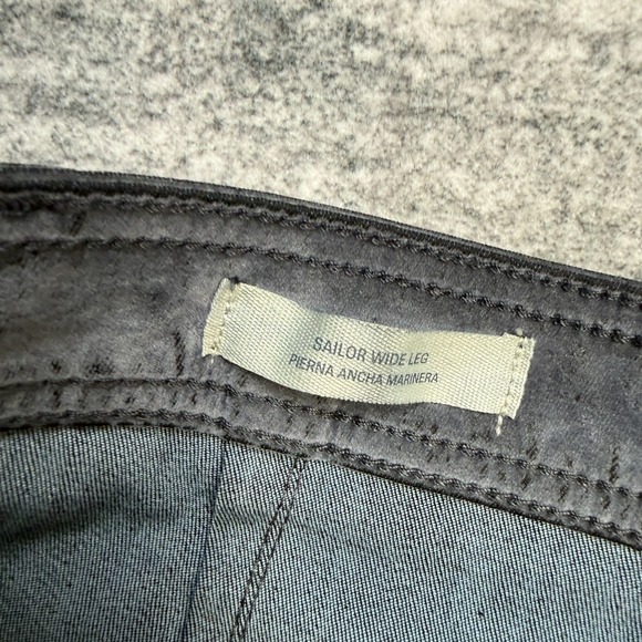 Universal Thread Sailor Wide Leg Jeans Womens 6R Gray Flocked Marbled High Rise - Picture 8 of 15